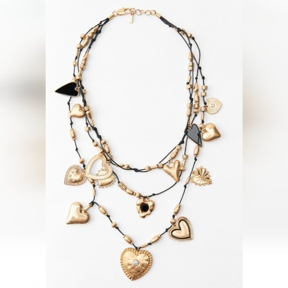 ZARA HEART MULTICHARM NECKLACE - Picture 2 of 6